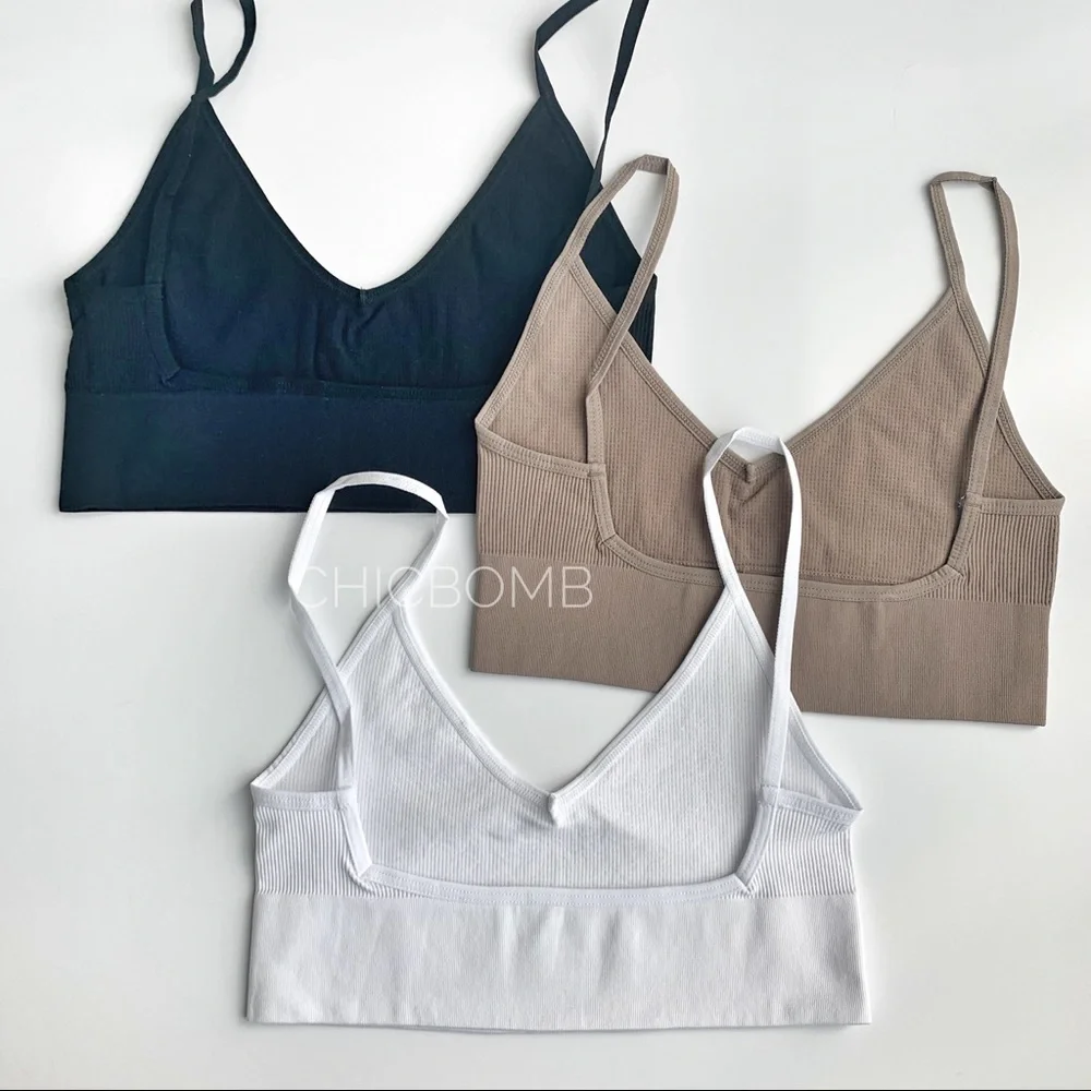 SEXY LOW BACK BRALETTE - WHITE - Picture 6 of 6